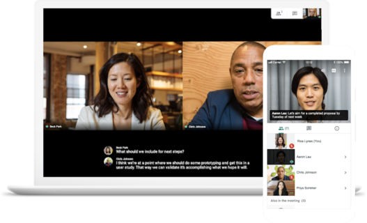 Ab sofort können Teilnehmer in Google Meet Bildunterschriften aktivieren