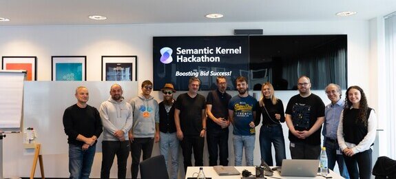 Hackathon der Business Unit Application & Data der novaCapta im Kölner Büro im September 2024: Gruppenfoto