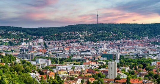 Panoramablick auf Stuttgart 