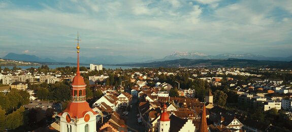 Panoramablick auf Sursee