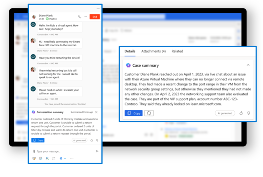 Mock-Up Microsoft Dynamics Customer Service Modul