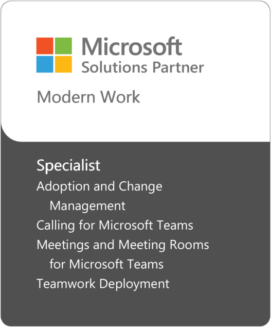 Logo Microsoft Solution Partner Specialization Modern Work