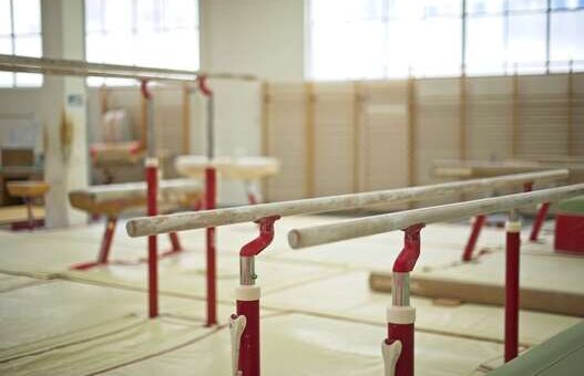 Gymnastics Hall. Gymnastic equipment. Parallel bars