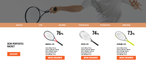 Smart Racquet Finder - AI-Algorithmen & Big Data