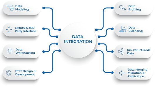 Diagram to visualize the aspects of Data Integration 