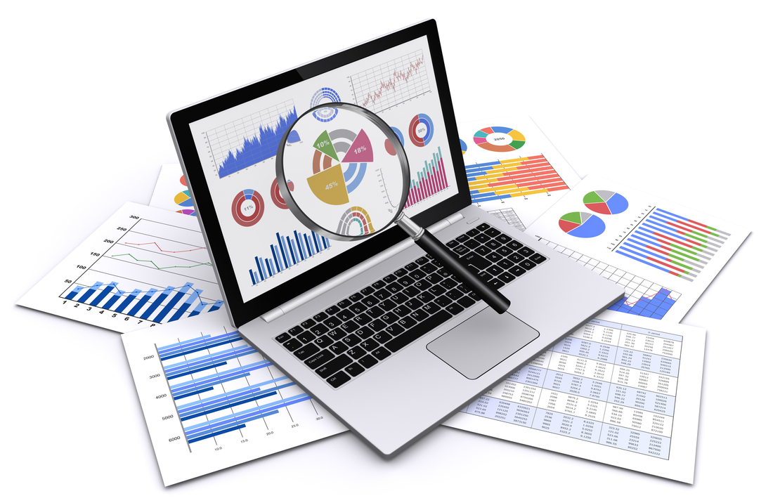 Dashboards and reports visualize acquired data.