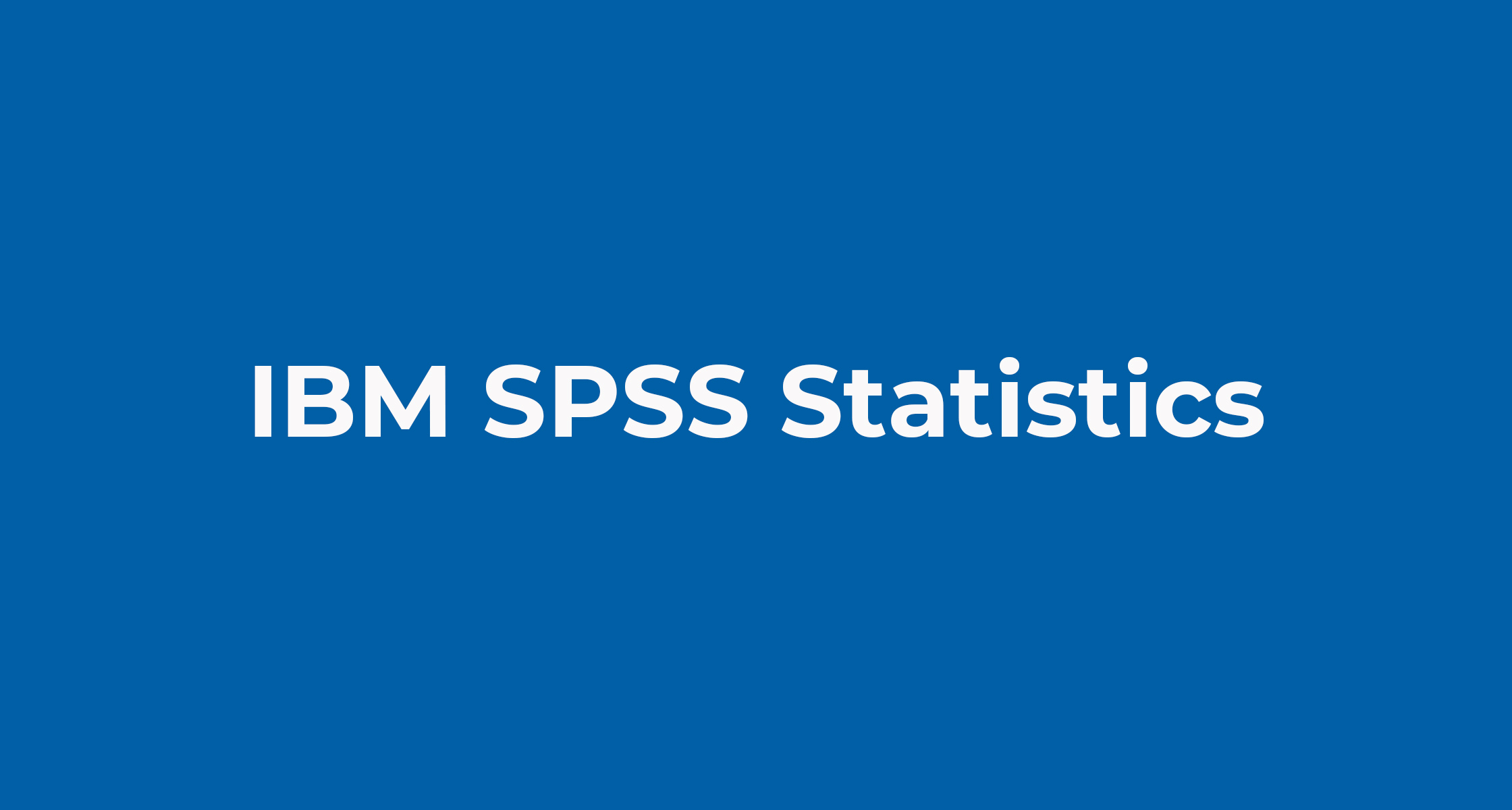 ibm spss 21.0