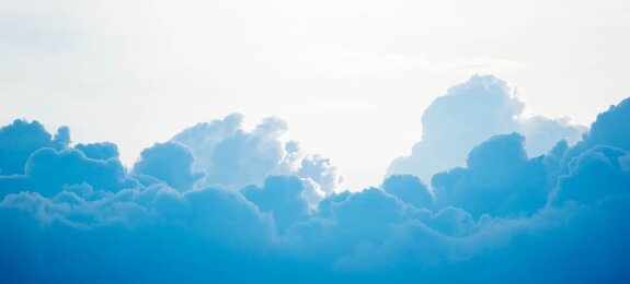 Wolken zur Visualisierung der Cloud