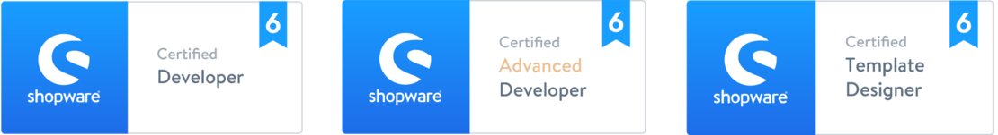 Shopware Zertifizierung - Certified Developer, Certified Advanced Developer, Certified Template Designer