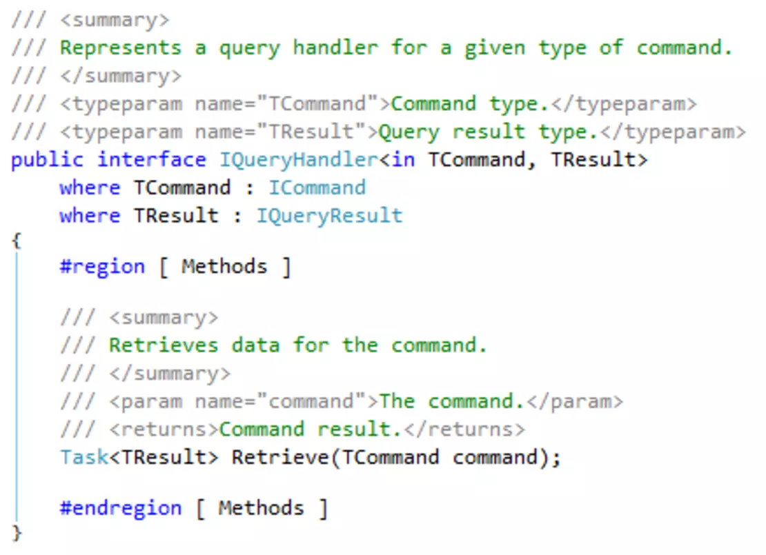 Nutzung von CQRS in ASP.Net MVC mit Entity Framework: Screenshot Query Handler
